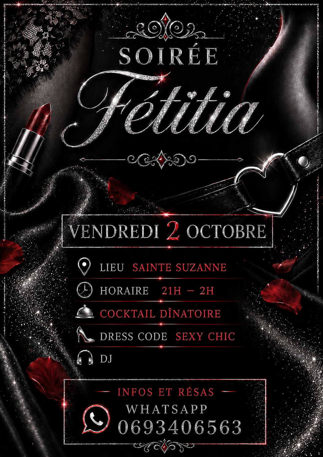 Affiche de l'évènement Soirée Fétitia — Libertine Découverte
